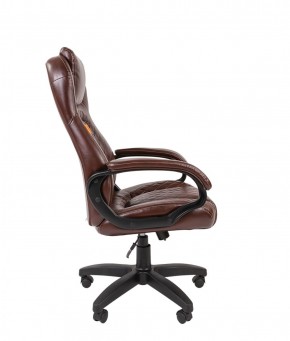 Кресло для руководителя  CHAIRMAN 432 (Экокожа коричневая) в Озерске - ozersk.ok-mebel.com | фото 3