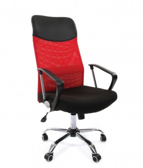 Кресло для руководителя CHAIRMAN 610 N (15-21 черный/сетка красный) в Озерске - ozersk.ok-mebel.com | фото