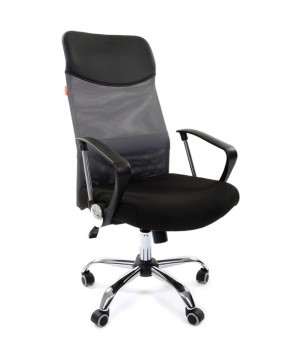 Кресло для руководителя CHAIRMAN 610 N(15-21 черный/сетка серый) в Озерске - ozersk.ok-mebel.com | фото