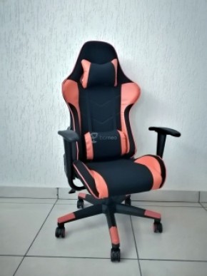 Кресло геймерское Barneo K-50 (черная сетка оранжевые вставки) в Озерске - ozersk.ok-mebel.com | фото 1