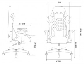 Кресло игровое Бюрократ VIKING 7 KNIGHT B FABRIC черный в Озерске - ozersk.ok-mebel.com | фото 4