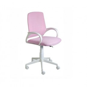 Кресло Ирис White сетка/ткань розовая в Озерске - ozersk.ok-mebel.com | фото 1