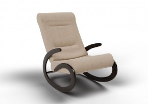 Кресло-качалка Мальта 10-Т-П (ткань/венге) ПЕСОК в Озерске - ozersk.ok-mebel.com | фото 1
