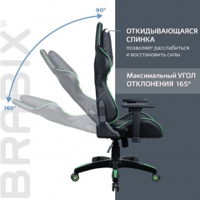 Кресло компьютерное BRABIX "GT Carbon GM-120" (черное/зеленое) 531929 в Озерске - ozersk.ok-mebel.com | фото 2