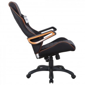 Кресло компьютерное BRABIX Techno Pro GM-003 (ткань черное/серое, вставки оранжевые) 531813 в Озерске - ozersk.ok-mebel.com | фото 4