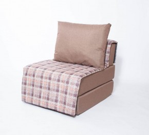Кресло-кровать бескаркасное Харви (коричневый-квадро беж) в Озерске - ozersk.ok-mebel.com | фото 1