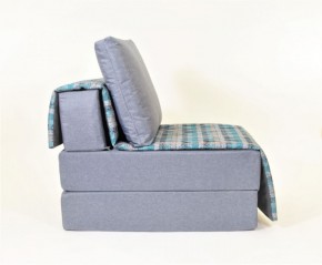 Кресло-кровать бескаркасное Харви (серый-квадро азур) в Озерске - ozersk.ok-mebel.com | фото 2