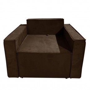 Кресло-кровать Принц КК1-ВК (велюр коричневый) в Озерске - ozersk.ok-mebel.com | фото