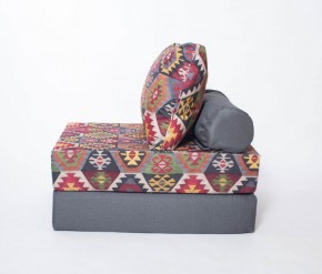 Кресло-кровать-пуф бескаркасное Прайм (мехико серый-графит) в Озерске - ozersk.ok-mebel.com | фото 1
