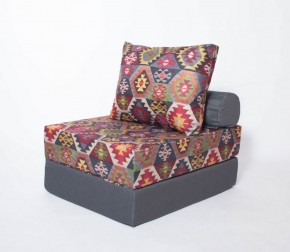 Кресло-кровать-пуф бескаркасное Прайм (мехико серый-графит) в Озерске - ozersk.ok-mebel.com | фото 2