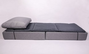 Кресло-кровать-пуф бескаркасное Прайм (мехико серый-графит) в Озерске - ozersk.ok-mebel.com | фото 3