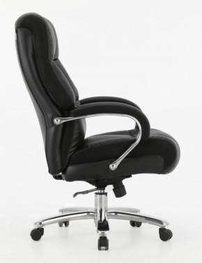 Кресло офисное BRABIX PREMIUM "Bomer HD-007" (рециклированная кожа, хром, черное) 531939 в Озерске - ozersk.ok-mebel.com | фото 3