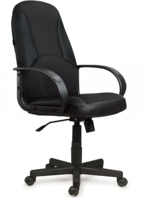 Кресло офисное BRABIX "City EX-512" (кожзам черный, ткань черная) 531407 в Озерске - ozersk.ok-mebel.com | фото