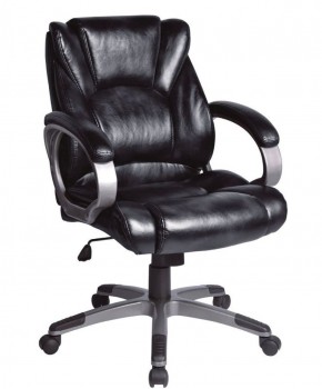 Кресло офисное BRABIX "Eldorado EX-504", экокожа, черное, 530874 в Озерске - ozersk.ok-mebel.com | фото