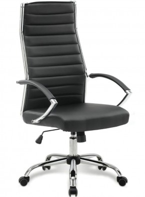 Кресло офисное BRABIX "Style EX-528", экокожа, хром, черное, 531947 в Озерске - ozersk.ok-mebel.com | фото