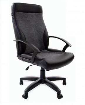 Кресло офисное BRABIX "Trust EX-535" (экокожа/черная/ткань серая) 531383 в Озерске - ozersk.ok-mebel.com | фото