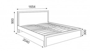 Кровать 1.6 М07 Стандарт с основанием Беатрис (Орех гепланкт) в Озерске - ozersk.ok-mebel.com | фото