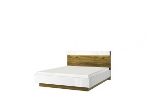 Кровать 160 с подъемником, TORINO, цвет белый/Дуб наварра в Озерске - ozersk.ok-mebel.com | фото 1