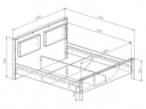 Кровать 1800 с плитой 22 мм ЛИБЕРТИ + основание в Озерске - ozersk.ok-mebel.com | фото 3