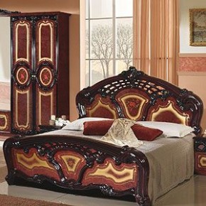 Кровать 2-х спальная 1800*2000 Роза, без основания (01.118) могано в Озерске - ozersk.ok-mebel.com | фото