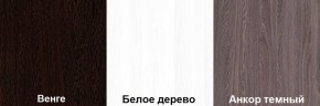 Кровать-чердак Пионер 1 (800*1900) Белое дерево, Анкор темный, Венге в Озерске - ozersk.ok-mebel.com | фото 3