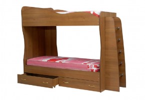 Кровать детская 2-х ярусная Юниор-1 (800*2000) ЛДСП в Озерске - ozersk.ok-mebel.com | фото 1