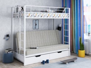 Кровать двухъярусная с диваном "Мадлен-ЯЯ" с ящиками в Озерске - ozersk.ok-mebel.com | фото