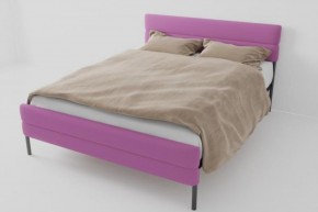 Кровать Горизонт Мини с ортопедическим основанием 800 (велюр розовый) в Озерске - ozersk.ok-mebel.com | фото
