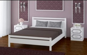 ВЕРОНИКА-1 Кровать из массива 1200 (Белый античный) в Озерске - ozersk.ok-mebel.com | фото