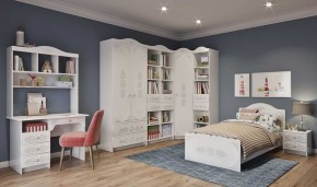 KI-KI КРД900.1 Кровать 900 (белый/белое дерево) в Озерске - ozersk.ok-mebel.com | фото 2