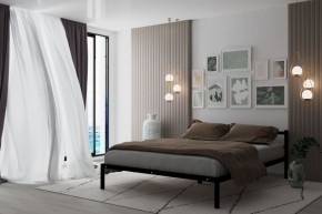 Кровать Мета с матрасом 900 (черный) в Озерске - ozersk.ok-mebel.com | фото 2