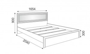 Кровать 1.6 Беатрис М09 с мягкой спинкой и настилом (дуб млечный) в Озерске - ozersk.ok-mebel.com | фото 2