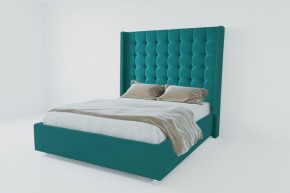 Кровать Венеция ЛЮКС с ПМ 1200 (велюр бирюзовый) в Озерске - ozersk.ok-mebel.com | фото 2