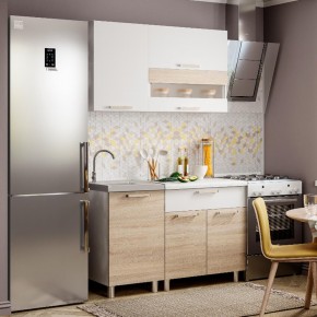 Кухня Айсбери 1.2 м (Белый/Дуб Сонома) в Озерске - ozersk.ok-mebel.com | фото