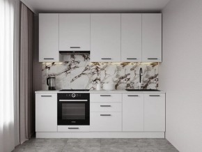 Кухонный гарнитур Белый Глянец 2400 h950 (Стол. 26мм) в Озерске - ozersk.ok-mebel.com | фото
