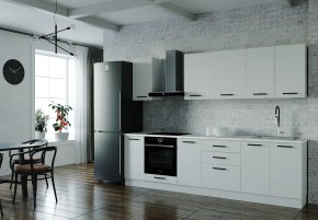 Кухонный гарнитур Белый Глянец 2800 (Стол. 38мм) в Озерске - ozersk.ok-mebel.com | фото