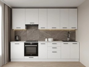 Кухонный гарнитур Белый Глянец 3000 h950 (Стол. 38мм) в Озерске - ozersk.ok-mebel.com | фото