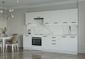 Кухонный гарнитур Белый Глянец 3000 (Стол. 38мм) в Озерске - ozersk.ok-mebel.com | фото
