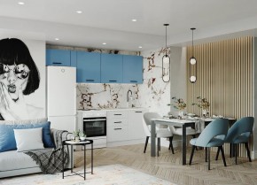 Кухонный гарнитур Капри 2550 (Стол. 26мм) в Озерске - ozersk.ok-mebel.com | фото