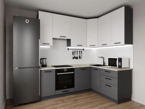 Кухонный гарнитур Меренга 2200*1600 h950 (Стол. 26мм) в Озерске - ozersk.ok-mebel.com | фото