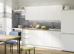 Кухня "МОРИ" 2.0 м (белый/дуб вотан) в Озерске - ozersk.ok-mebel.com | фото 5