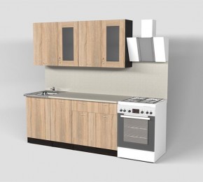 Кухня Симона Демо 1700 (Венга/Дуб Сонома) в Озерске - ozersk.ok-mebel.com | фото