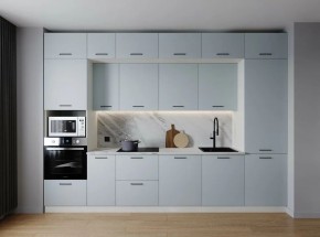 Кухонный гарнитур Смоки 3400 (Стол. 26мм) в Озерске - ozersk.ok-mebel.com | фото