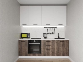 Кухонный гарнитур Старое Дерево 2200 h950 (Стол. 38мм) в Озерске - ozersk.ok-mebel.com | фото