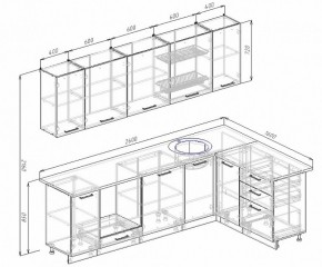 Кухонный гарнитур угловой Бланка 2600х1600 (Стол. 26мм) в Озерске - ozersk.ok-mebel.com | фото 2