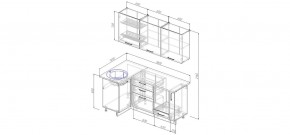 Кухонный гарнитур угловой Капри 1000*1800 (Стол. 26мм) в Озерске - ozersk.ok-mebel.com | фото 2