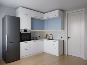 Кухонный гарнитур угловой Капри 2200*1700 (Стол. 38мм) в Озерске - ozersk.ok-mebel.com | фото