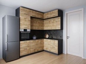 Кухонный гарнитур угловой Крафт 2200*1700 (Стол. 26мм) в Озерске - ozersk.ok-mebel.com | фото