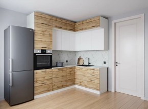 Кухонный гарнитур угловой Лада 2200*1700 (Стол. 26мм) в Озерске - ozersk.ok-mebel.com | фото