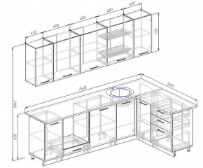 Кухонный гарнитур угловой Пайн 2600х1600 (Стол. 38мм) в Озерске - ozersk.ok-mebel.com | фото 2